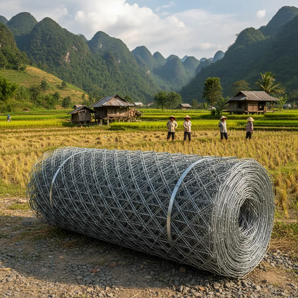Lưới thép hàng rào dạng cuộn tiện lợi